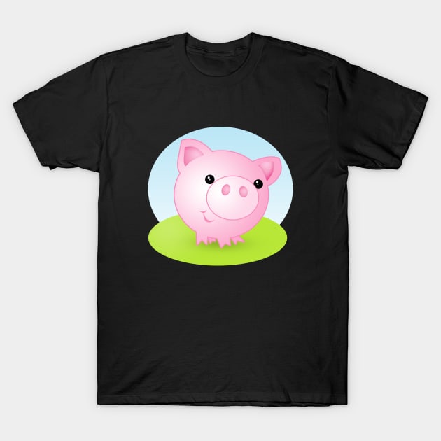 Cute Pig T-Shirt by Stoney09